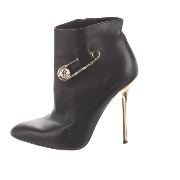 VERSUS VERSACE Leather Boots Size: 8 | IT 38 Medusa Tribute - Picture 1 of 7